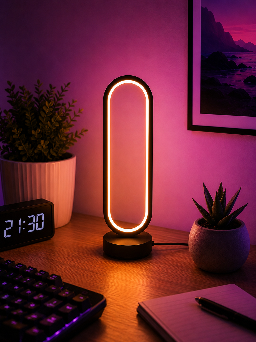 💡 Lampe LED Design Moderne – Éclairage d’Ambiance Premium