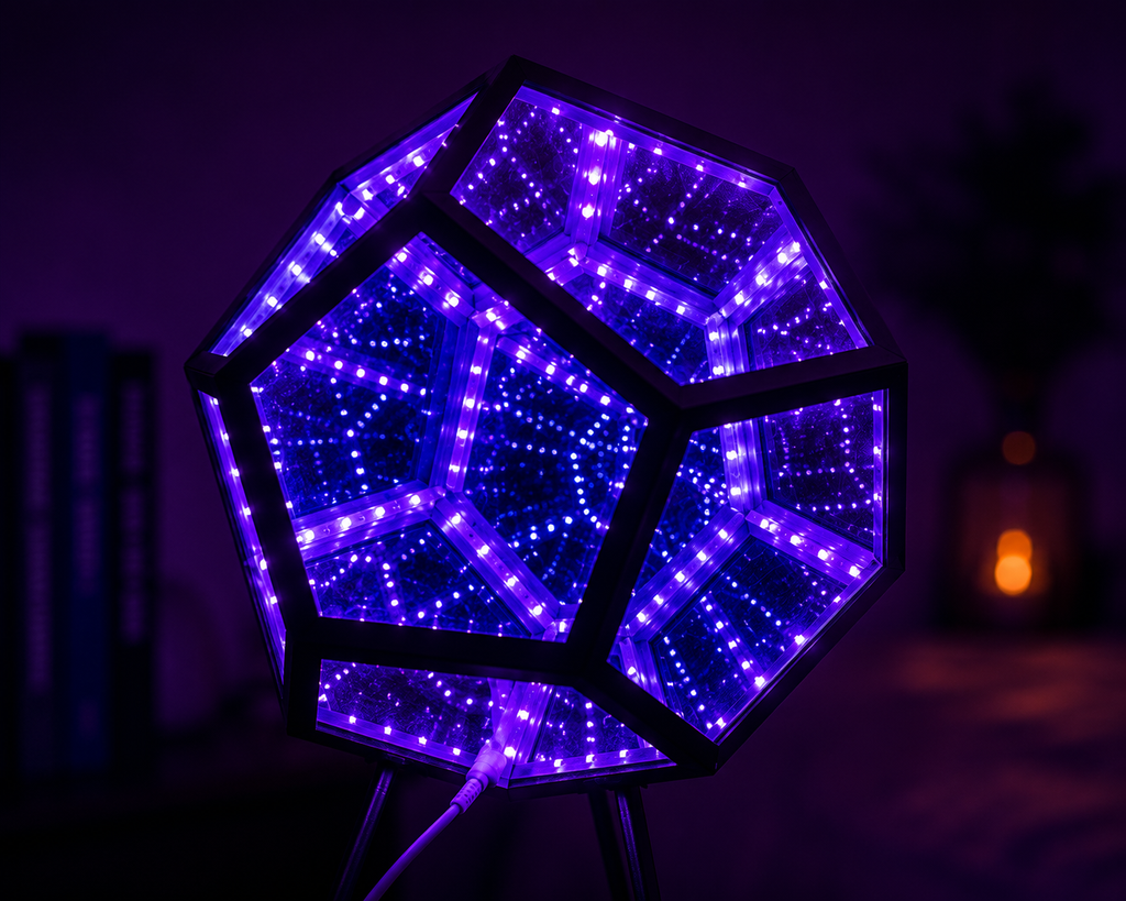 Cube Infini 3D™ | Sculpture Lumineuse Futuriste