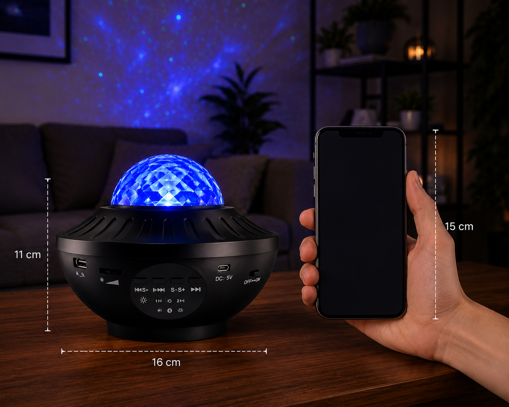 Projecteur Galaxie 360° – Ambiance Ciel Étoilé