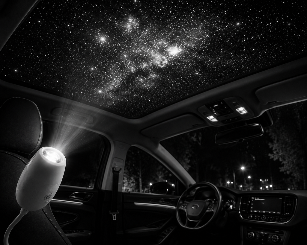 Projecteur USB d’Ambiance pour Voiture – Lumière LED Romantique et Décorative